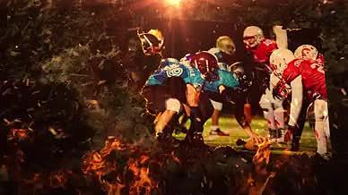 震撼体育竞技类比赛火焰燃烧图文相册模板视频的预览图